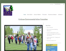 Tablet Screenshot of cochrane-environment.org